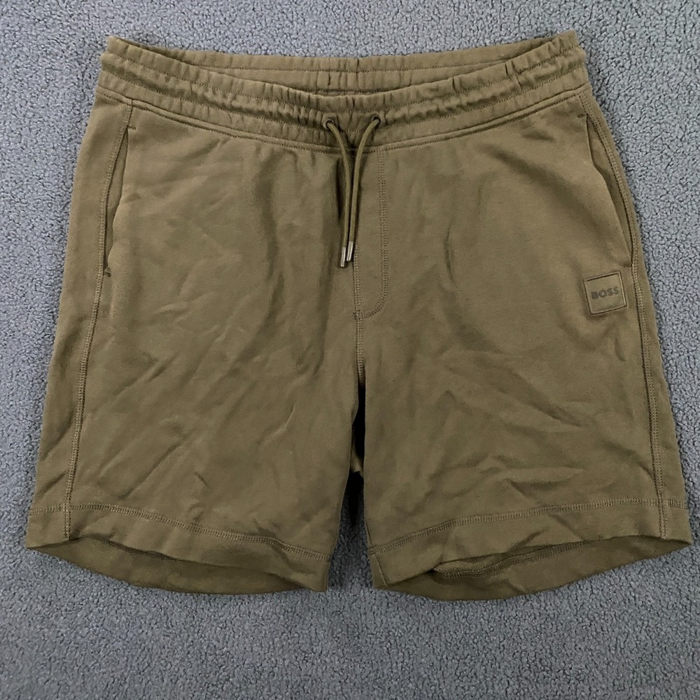 Hugoโ Boss Sweat Shorts Mens 2XL Drawstring French Terry Lounge Gym Workout